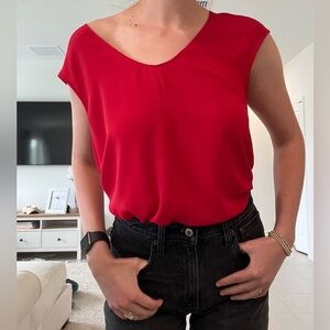 J.crew Red Blouse